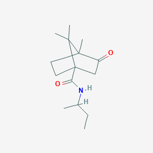 molecular formula C15H25NO2 B4221607 N-(sec-butyl)-4,7,7-trimethyl-3-oxobicyclo[2.2.1]heptane-1-carboxamide 