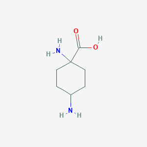 molecular formula C7H14N2O2 B042221 1,4-Diaminocyclohexane-1-carboxylic acid CAS No. 40951-41-5