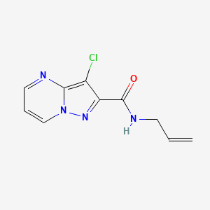 molecular formula C10H9ClN4O B4222479 N-allyl-3-chloropyrazolo[1,5-a]pyrimidine-2-carboxamide 