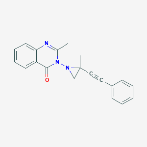 2-methyl-3-[2-methyl-2-(phenylethynyl)-1-aziridinyl]-4(3H)-quinazolinone