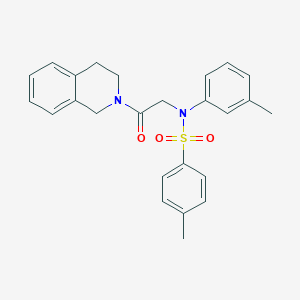 N-[2-(3,4-dihydro-2(1H)-isoquinolinyl)-2-oxoethyl]-4-methyl-N-(3-methylphenyl)benzenesulfonamide