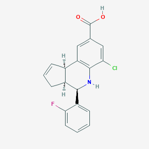 (3aS,4R,9bR)-6-chloro-4-(2-fluorophenyl)-3a,4,5,9b-tetrahydro-3H-cyclopenta[c]quinoline-8-carboxylic acid
