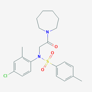 N-[2-(azepan-1-yl)-2-oxoethyl]-N-(4-chloro-2-methylphenyl)-4-methylbenzenesulfonamide