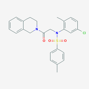 N-(5-chloro-2-methylphenyl)-N-[2-(3,4-dihydroisoquinolin-2(1H)-yl)-2-oxoethyl]-4-methylbenzenesulfonamide