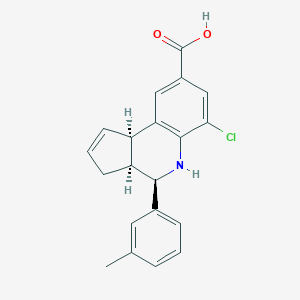 6-chloro-4-(3-methylphenyl)-3a,4,5,9b-tetrahydro-3H-cyclopenta[c]quinoline-8-carboxylic acid