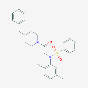 N-[2-(4-benzylpiperidin-1-yl)-2-oxoethyl]-N-(2,5-dimethylphenyl)benzenesulfonamide