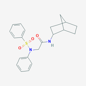 N-bicyclo[2.2.1]hept-2-yl-2-[(phenylsulfonyl)anilino]acetamide