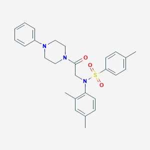 N-(2,4-dimethylphenyl)-4-methyl-N-[2-oxo-2-(4-phenylpiperazin-1-yl)ethyl]benzenesulfonamide