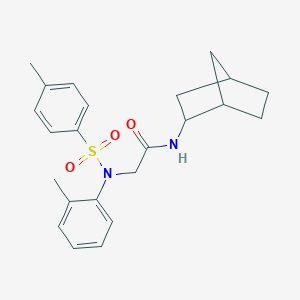 N-bicyclo[2.2.1]hept-2-yl-2-{2-methyl[(4-methylphenyl)sulfonyl]anilino}acetamide