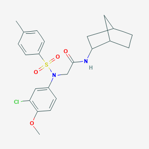 N-bicyclo[2.2.1]hept-2-yl-2-{3-chloro-4-methoxy[(4-methylphenyl)sulfonyl]anilino}acetamide