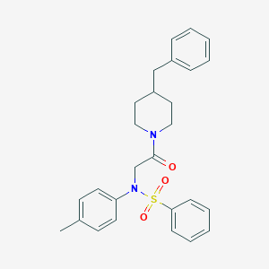 N-[2-(4-benzylpiperidin-1-yl)-2-oxoethyl]-N-(4-methylphenyl)benzenesulfonamide