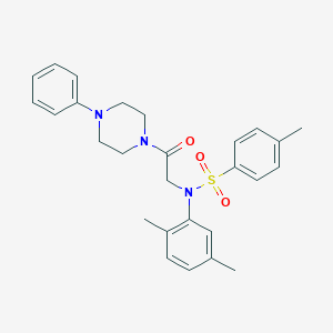 N-(2,5-dimethylphenyl)-4-methyl-N-[2-oxo-2-(4-phenylpiperazin-1-yl)ethyl]benzenesulfonamide
