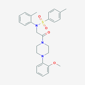 N-{2-[4-(2-methoxyphenyl)piperazin-1-yl]-2-oxoethyl}-4-methyl-N-(2-methylphenyl)benzenesulfonamide
