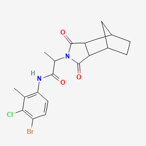 molecular formula C19H20BrClN2O3 B4223152 N-(4-bromo-3-chloro-2-methylphenyl)-2-(1,3-dioxooctahydro-2H-4,7-methanoisoindol-2-yl)propanamide 
