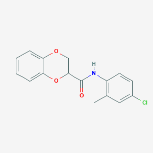molecular formula C16H14ClNO3 B422316 N-(4-chloro-2-methylphenyl)-2,3-dihydro-1,4-benzodioxine-3-carboxamide CAS No. 425680-63-3
