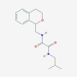molecular formula C16H22N2O3 B4223169 N-(3,4-dihydro-1H-isochromen-1-ylmethyl)-N'-(2-methylpropyl)oxamide 