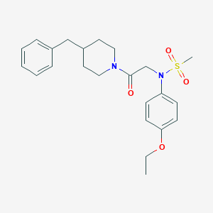 N-[2-(4-benzylpiperidin-1-yl)-2-oxoethyl]-N-(4-ethoxyphenyl)methanesulfonamide
