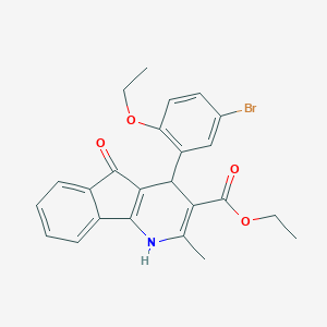 ethyl 4-(5-bromo-2-ethoxyphenyl)-2-methyl-5-oxo-4,5-dihydro-1H-indeno[1,2-b]pyridine-3-carboxylate