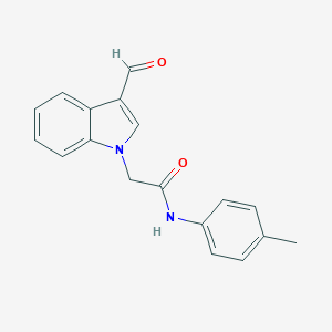 2-(3-Formyl-indol-1-yl)-N-p-tolyl-acetamide