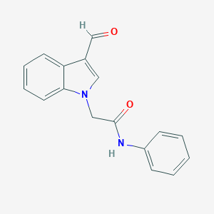 molecular formula C17H14N2O2 B422356 2-(3-formyl-1H-indol-1-yl)-N-phenylacetamide CAS No. 333745-18-9