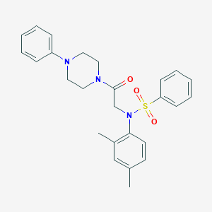 N-(2,4-dimethylphenyl)-N-[2-oxo-2-(4-phenyl-1-piperazinyl)ethyl]benzenesulfonamide