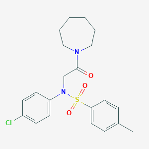 N-[2-(azepan-1-yl)-2-oxoethyl]-N-(4-chlorophenyl)-4-methylbenzenesulfonamide