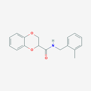 molecular formula C17H17NO3 B422414 N-(2-methylbenzyl)-2,3-dihydro-1,4-benzodioxine-2-carboxamide CAS No. 409355-46-0