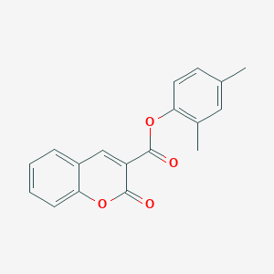 molecular formula C18H14O4 B4224196 2,4-dimethylphenyl 2-oxo-2H-chromene-3-carboxylate 