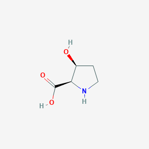 molecular formula C5H9NO3 B042242 trans-3-hydroxy-L-proline CAS No. 4298-08-2