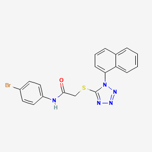 molecular formula C19H14BrN5OS B4224844 N-(4-bromophenyl)-2-(1-naphthalen-1-yltetrazol-5-yl)sulfanylacetamide 