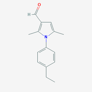 molecular formula C15H17NO B422492 1-(4-ethylphenyl)-2,5-dimethyl-1H-pyrrole-3-carbaldehyde CAS No. 426216-56-0