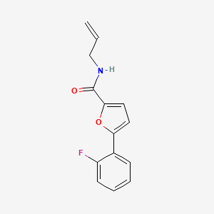 molecular formula C14H12FNO2 B4224933 N-allyl-5-(2-fluorophenyl)-2-furamide 