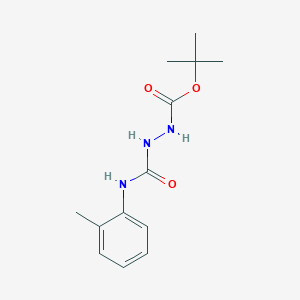 molecular formula C13H19N3O3 B4224996 tert-butyl 2-{[(2-methylphenyl)amino]carbonyl}hydrazinecarboxylate 