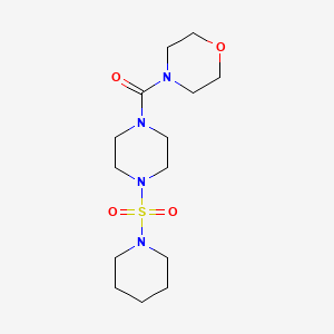 molecular formula C14H26N4O4S B4225181 Morpholin-4-yl 4-(piperidylsulfonyl)piperazinyl ketone 