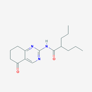 molecular formula C16H23N3O2 B4225820 N-(5-oxo-5,6,7,8-tetrahydroquinazolin-2-yl)-2-propylpentanamide 