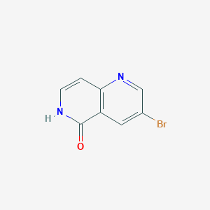 molecular formula C8H5BrN2O B042259 3-Bromo-1,6-naphthyridin-5(6H)-one CAS No. 1260665-60-8