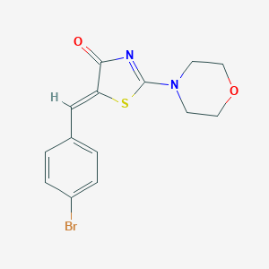 molecular formula C14H13BrN2O2S B422651 5-(4-Bromo-benzylidene)-2-morpholin-4-yl-thiazol-4-one 