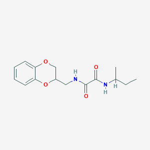 molecular formula C15H20N2O4 B4227348 N'-butan-2-yl-N-(2,3-dihydro-1,4-benzodioxin-3-ylmethyl)oxamide 
