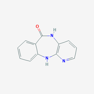 molecular formula C12H9N3O B042276 5,11-Dihydropyrido[2,3-b][1,4]benzodiazepin-6-one CAS No. 885-70-1