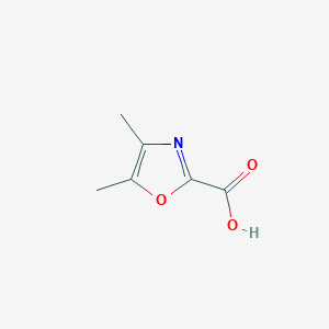 molecular formula C6H7NO3 B042283 4,5-Dimethyl-oxazole-2-carboxylic acid CAS No. 1240605-72-4