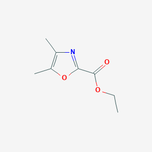molecular formula C8H11NO3 B042286 Ethyl 4,5-dimethyloxazole-2-carboxylate CAS No. 33123-73-8