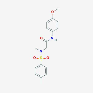 molecular formula C17H20N2O4S B422937 N-(4-METHOXYPHENYL)-2-(N-METHYL4-METHYLBENZENESULFONAMIDO)ACETAMIDE CAS No. 428843-16-7