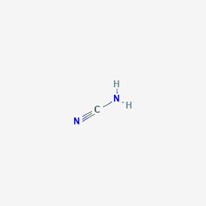 molecular formula CH2N2<br>H2NCN<br>CH2N2 B042294 Cyanamide CAS No. 420-04-2