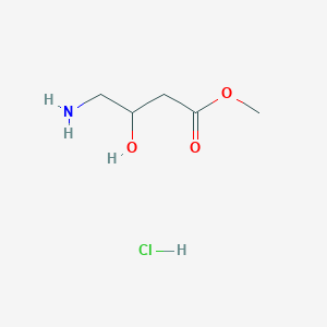 molecular formula C5H12ClNO3 B042302 Methyl 4-amino-3-hydroxybutanoate hydrochloride CAS No. 170726-96-2