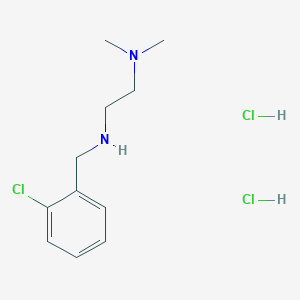 molecular formula C11H19Cl3N2 B4230291 N-[(2-chlorophenyl)methyl]-N',N'-dimethylethane-1,2-diamine;dihydrochloride 