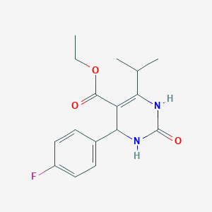 molecular formula C16H19FN2O3 B4230405 ethyl 4-(4-fluorophenyl)-2-oxo-6-propan-2-yl-3,4-dihydro-1H-pyrimidine-5-carboxylate 