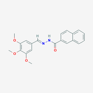 molecular formula C21H20N2O4 B423057 N'-(3,4,5-trimethoxybenzylidene)-2-naphthohydrazide 