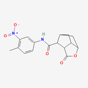 molecular formula C16H16N2O5 B4231046 N-(4-methyl-3-nitrophenyl)-2-oxohexahydro-2H-3,5-methanocyclopenta[b]furan-7-carboxamide 
