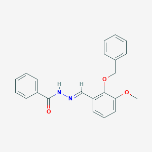 molecular formula C22H20N2O3 B423165 N'-[2-(benzyloxy)-3-methoxybenzylidene]benzohydrazide 