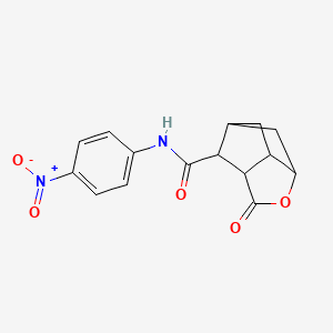 molecular formula C15H14N2O5 B4231758 N-(4-nitrophenyl)-2-oxohexahydro-2H-3,5-methanocyclopenta[b]furan-7-carboxamide 